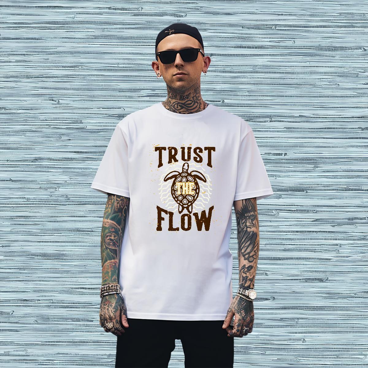 T-Shirts 230g Cotton Casual Beach Round Neck Short Sleeve Graphic Men Tops Tees New Free Shipping Clothings