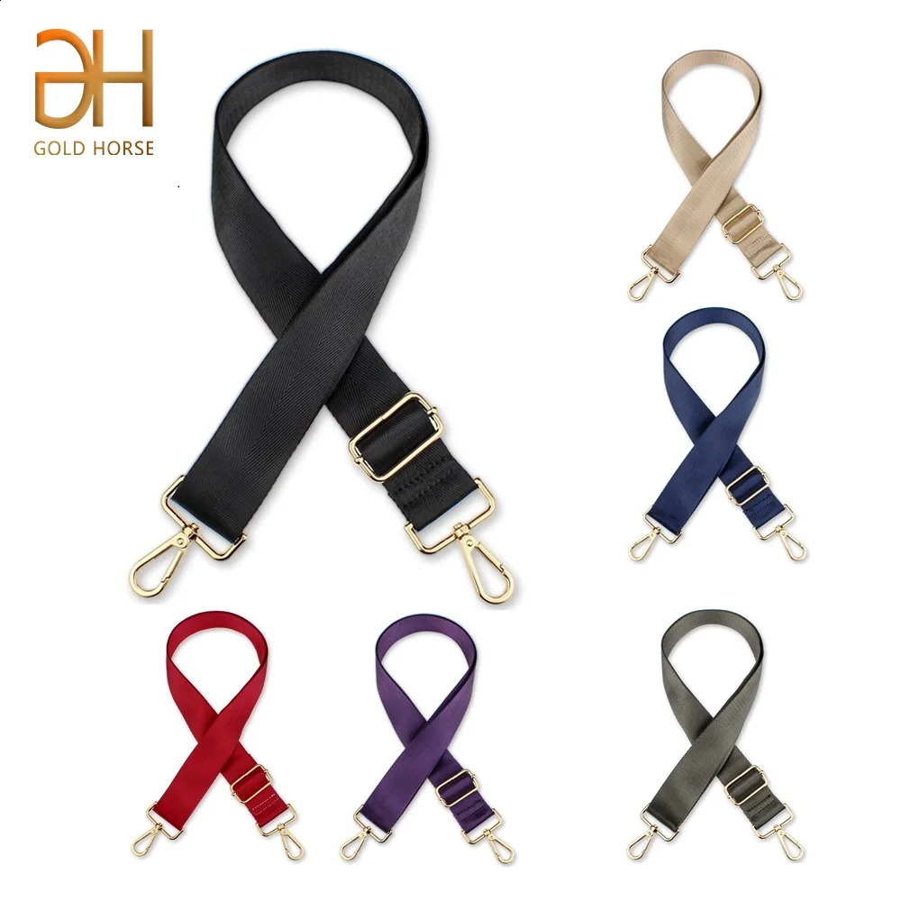Long Shoulder Bag Strap Solid Color Wide Replacement for Bags Nylon Woman Messenger Accessories Straps 240805