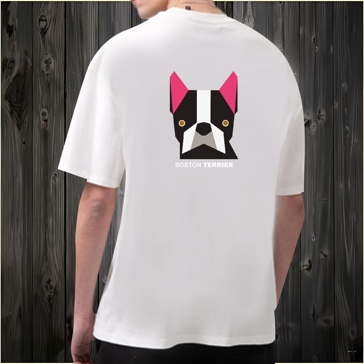 Customized Mens T Shirts 100% Cotton 230g dog Daily Wear Polos O Neck Short Sleeves Classic Tshirts Custom Anime
