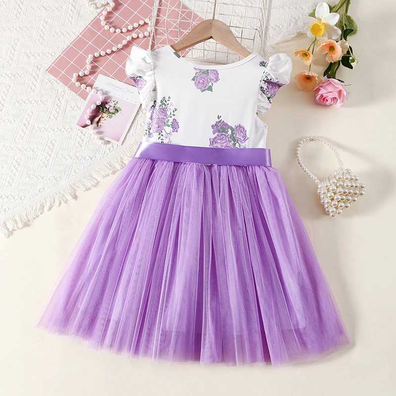 Girls casual dress princess dress gorgeous dress Christmas party wedding daily casual dress age 3-8 years oldW240720