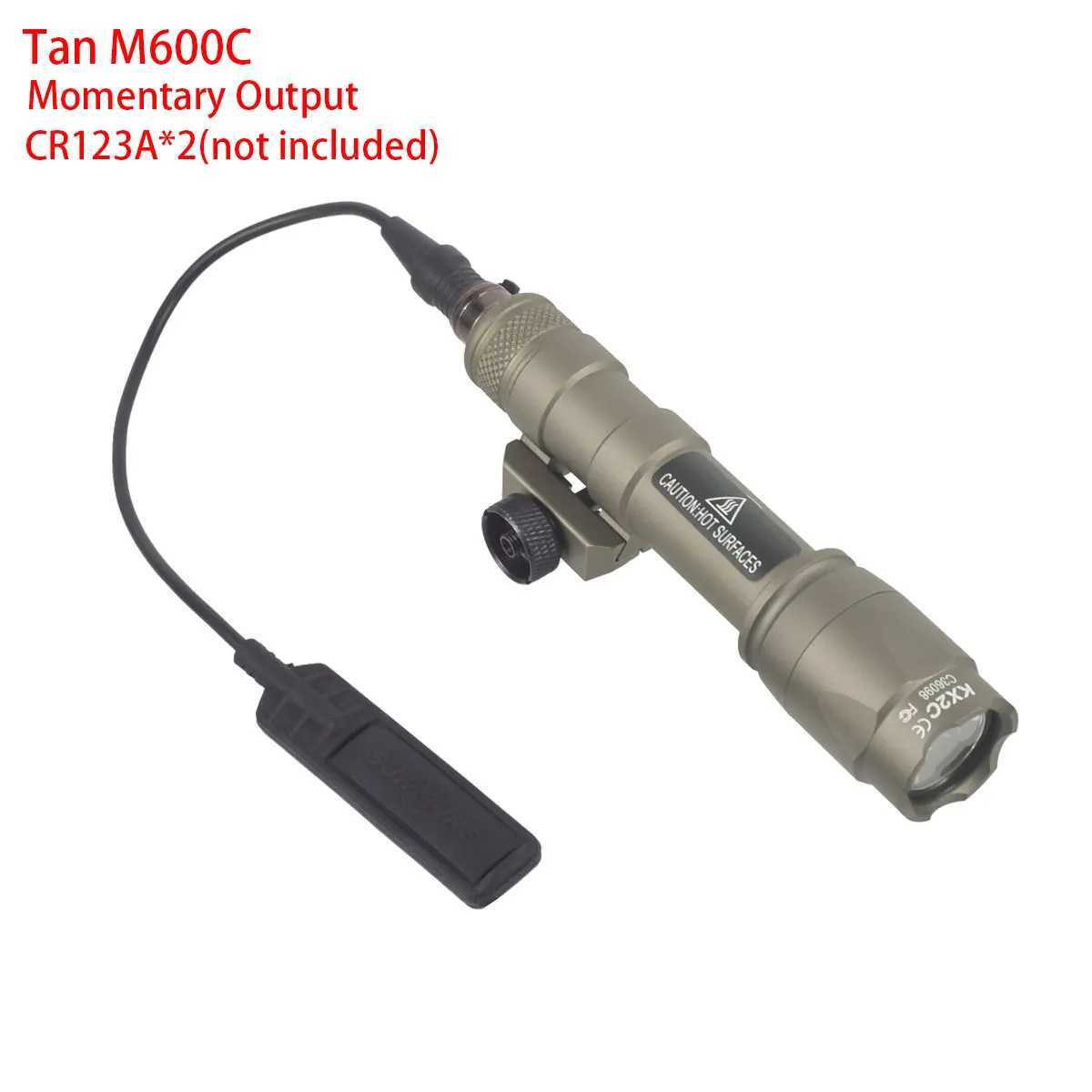 Tactical SureFire M600 M600A M600C Airsoft Weapon Light Flashlight Hunting Scout Torch Rifle AR15 HK416 Low altitude Remote Switch B240806