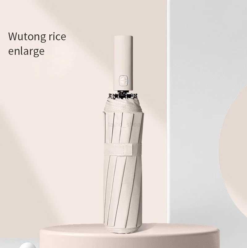 Big 12 Ribs Strong Umbrella Enlarge 108cm Diameter Automatic UV Parasol Wind And Rain Resistance BumbershootXJ240806