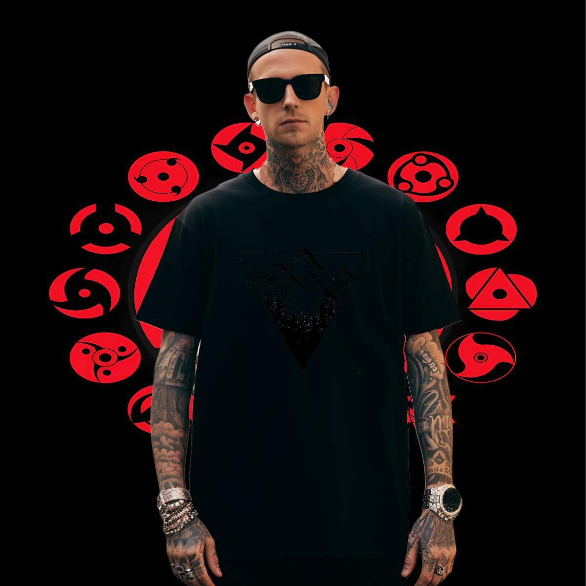 Cool Design Couples T Shirts 230g Cotton Home Outdoor mountains Oversized Short Sleeve O-Neck Fashion Designer T Shirt For Man Clothings