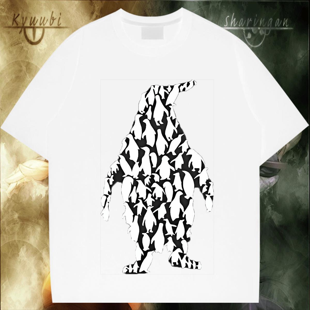 Loose Men Tees 230g Cotton Anime Printing Street penguin Customized Print Breathable Soft 2024 DIY T Shirt For Man Tops Tees