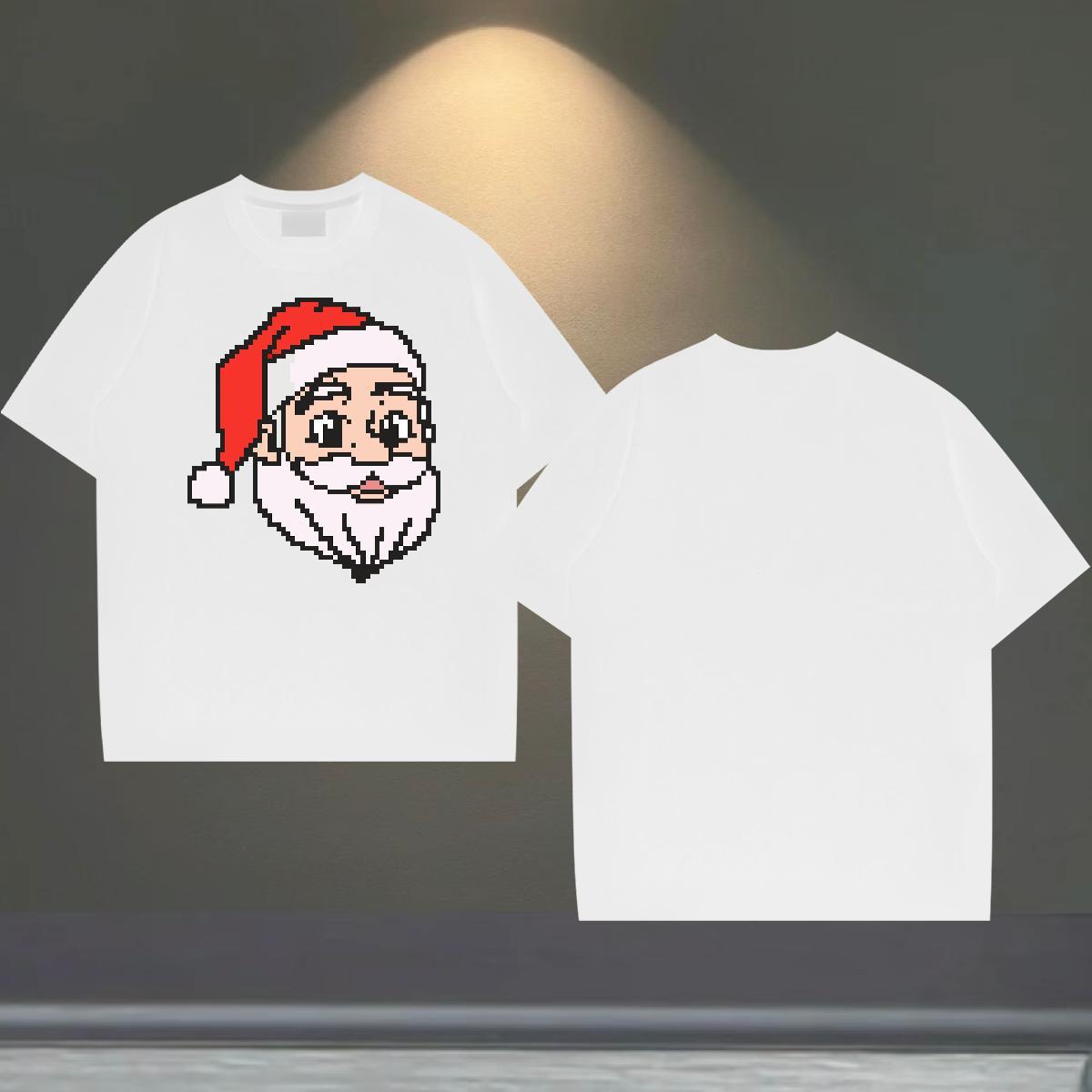 2024 DIY T shirt 230g Cotton painting Casual Tees Shirts Crew Neck Cool Tshirts Anime Print