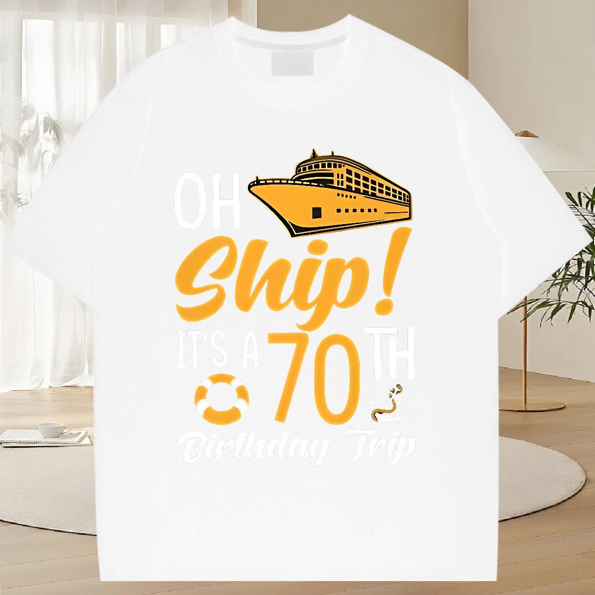 Soft Men Tops Tees 230g Pure Cotton Anime Printing Street boat Customized O Neck Short Sleeves Designer Fashion T shirt Clothes