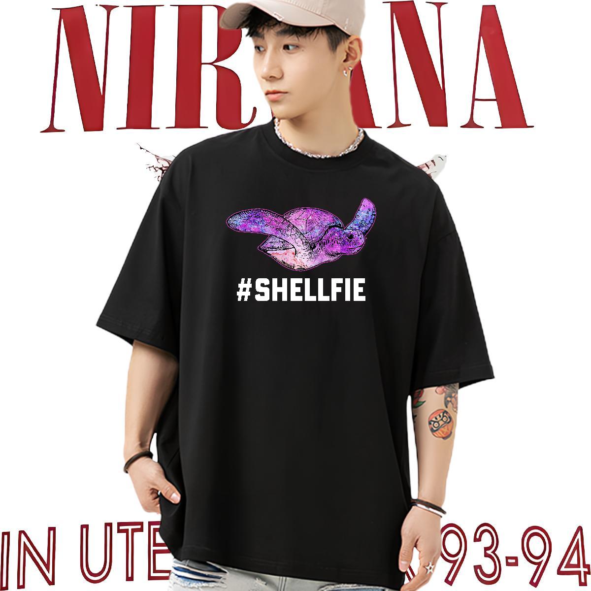 Fashion Casual Mens T Shirts 230g Cotton tortoise Casual Beach Tees Short Sleeve O-Neck Unisex Mens Tshirts Black White