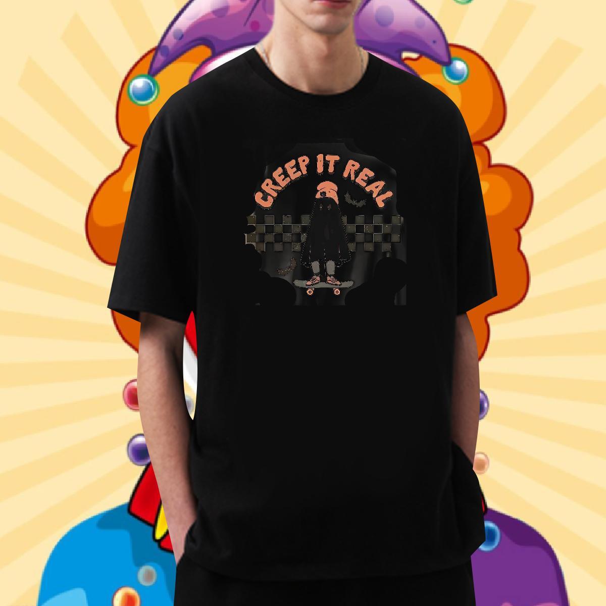 2024 Mens T Shirts 230g 100% Cotton halloween Outdoor Tee Shirt Breathable Short Sleeve Cool Men Clothes T-Shirt Graphic