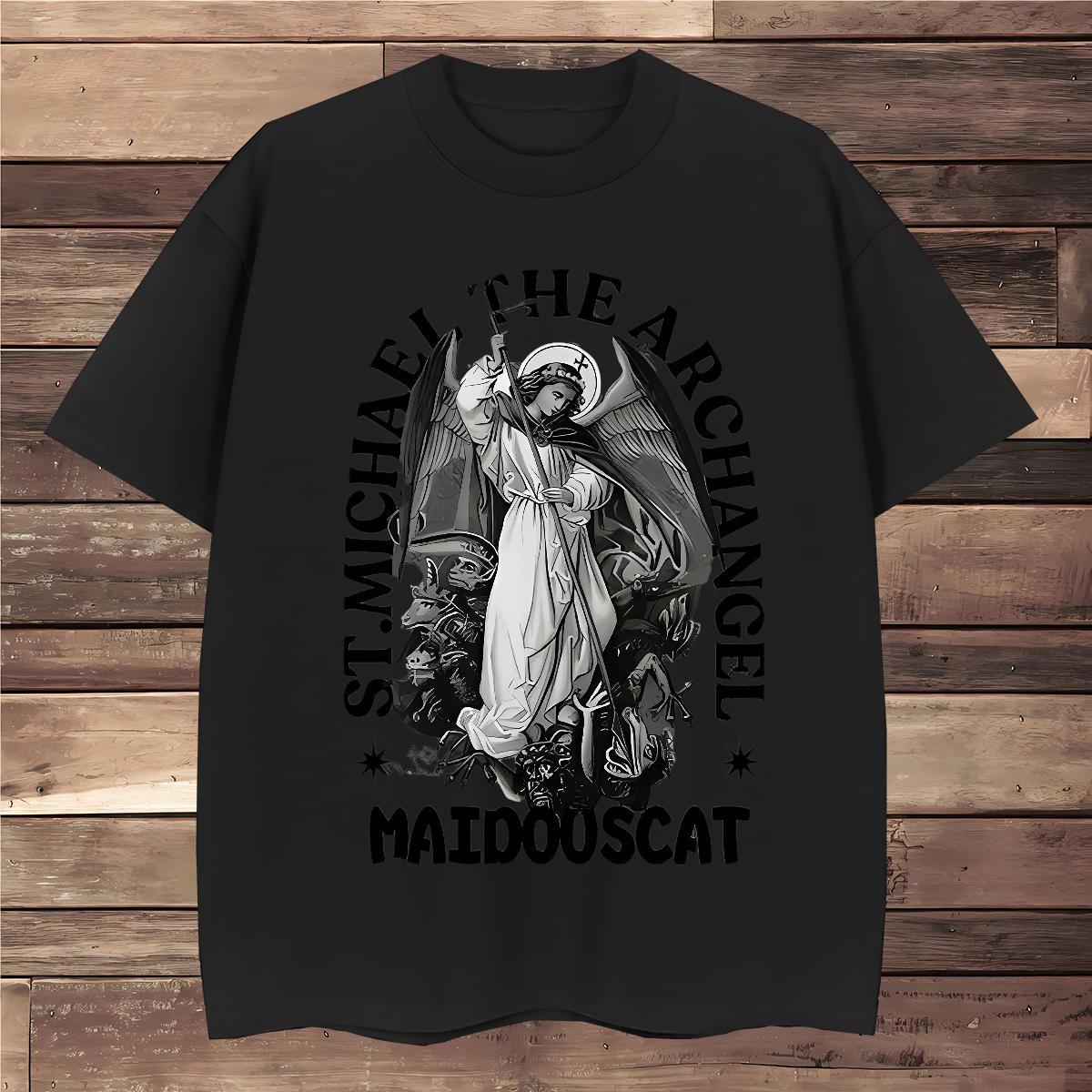 T Shirt For Man 230g Cotton the Statue of Liberty Home Outdoor O-Neck Short Sleeve Plus Size Cartoon Men Tshirts Customized Loose Tops Shirt