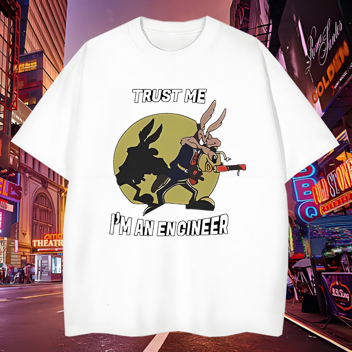 Loose Men Clothes T-Shirt 230g Cotton wolf T-Shirts Beach Breathable Short Sleeve Skull Factory Direct Tees Shirts