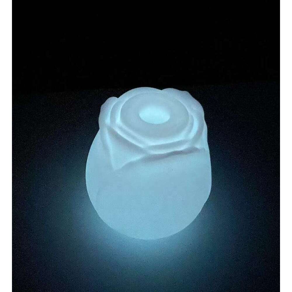 Glow In The Dark Rose Vibe Clitoral Sucking Vibrator Nipple Sucker Clitoris Stimulator Glowing Rose Vibrator Women Sex Rose Toy