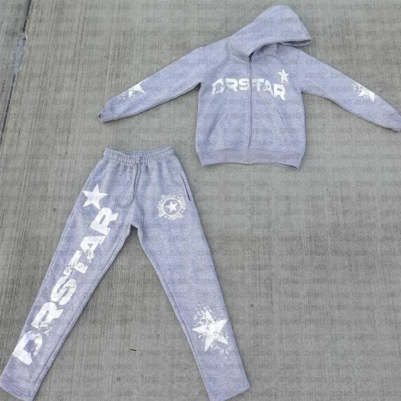 Harajuku Oversized Letter Print zip Hoodie Streetwear Vintage Tops Sweatshirt Goth Jacket Hoodies Women Y2k Clothes Sports Suit 240806
