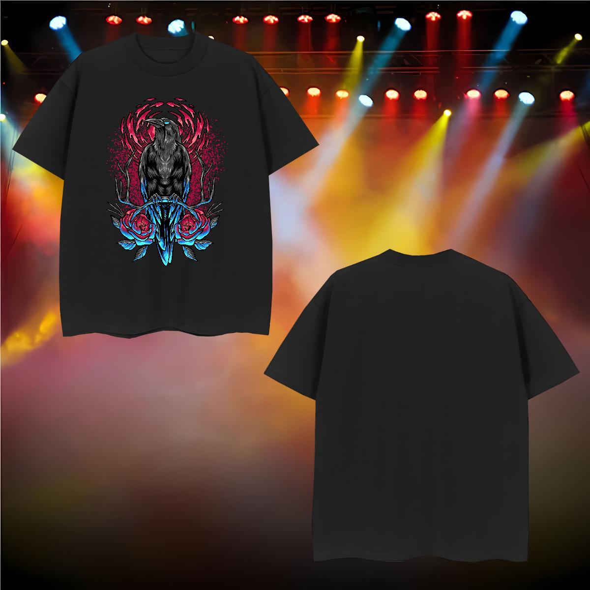 Comfortable Men Tops Tees 230g Cotton eagle Men T Shirts Hip Hop Short Sleeve Soft Custom Anime Fashion New Polos