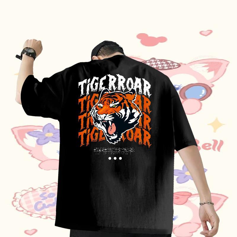 Customized T Shirt For Man 230g Cotton Casual Tees Shirts Pure Cotton Loose Tshirts Custom Big Size