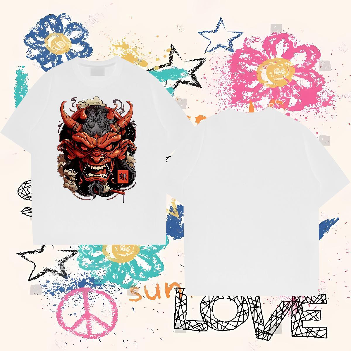 Fashion T shirt 230g 100% Cotton Street Casual Polos Round Neck Short Sleeve Classic Men Clothes T-Shirt Black Oversized