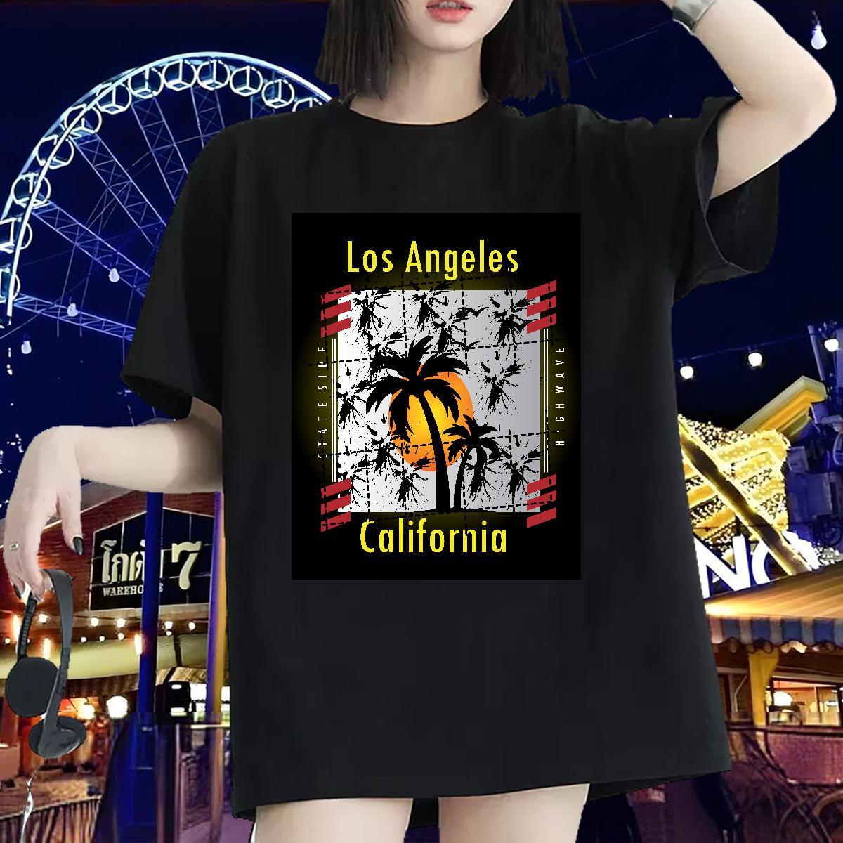 Popular T shirt Breathable Woman Tshirt White Plus Size tree Street Casual 230g Cotton TOP Quality Clothes