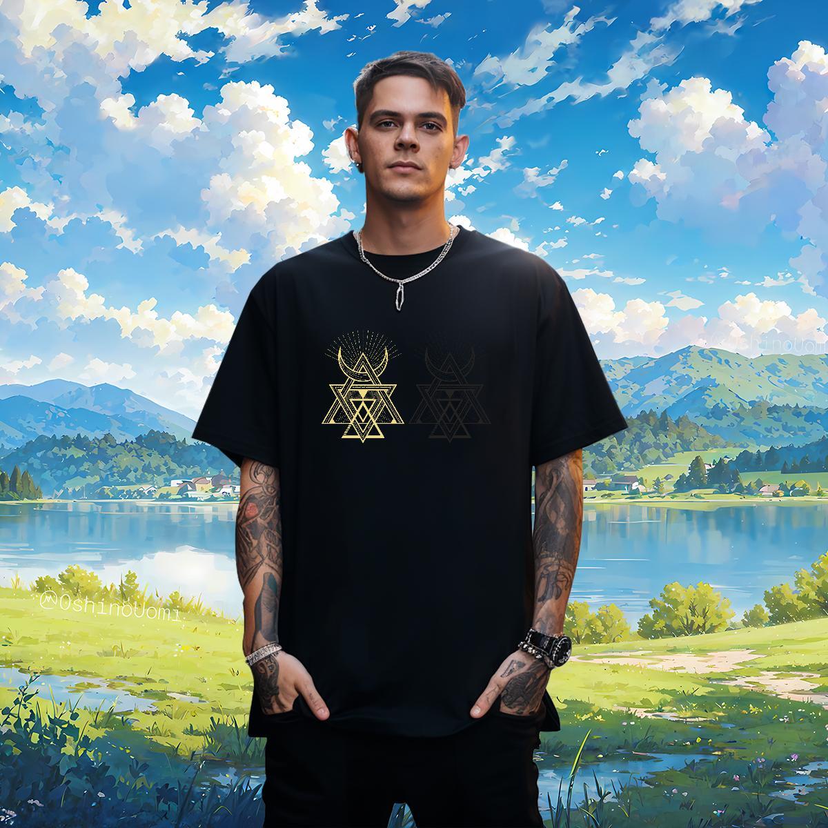 T-Shirts for Men 230g 100% Cotton handpainted Sport Breathable Crew Neck Black Oversized Men Tshirts Designer TOP Quality Tees Shirts