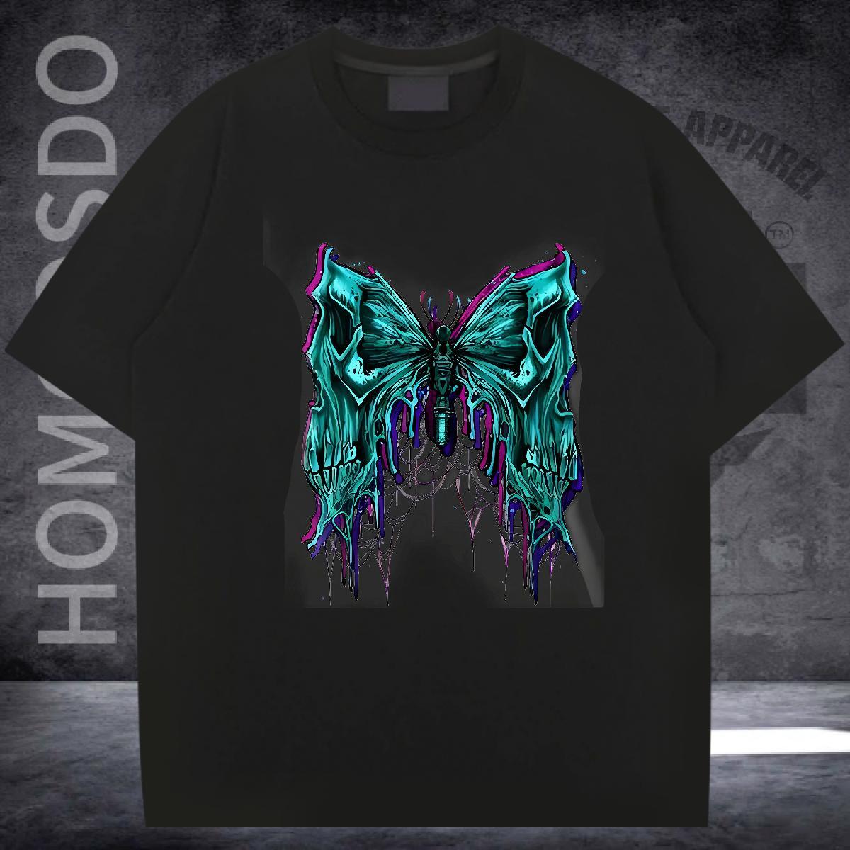 Brand T-Shirts 230g Cotton halloween Hip Hop Tops Shirt Short Sleeve Soft Unisex Couples T Shirts Custom Printed