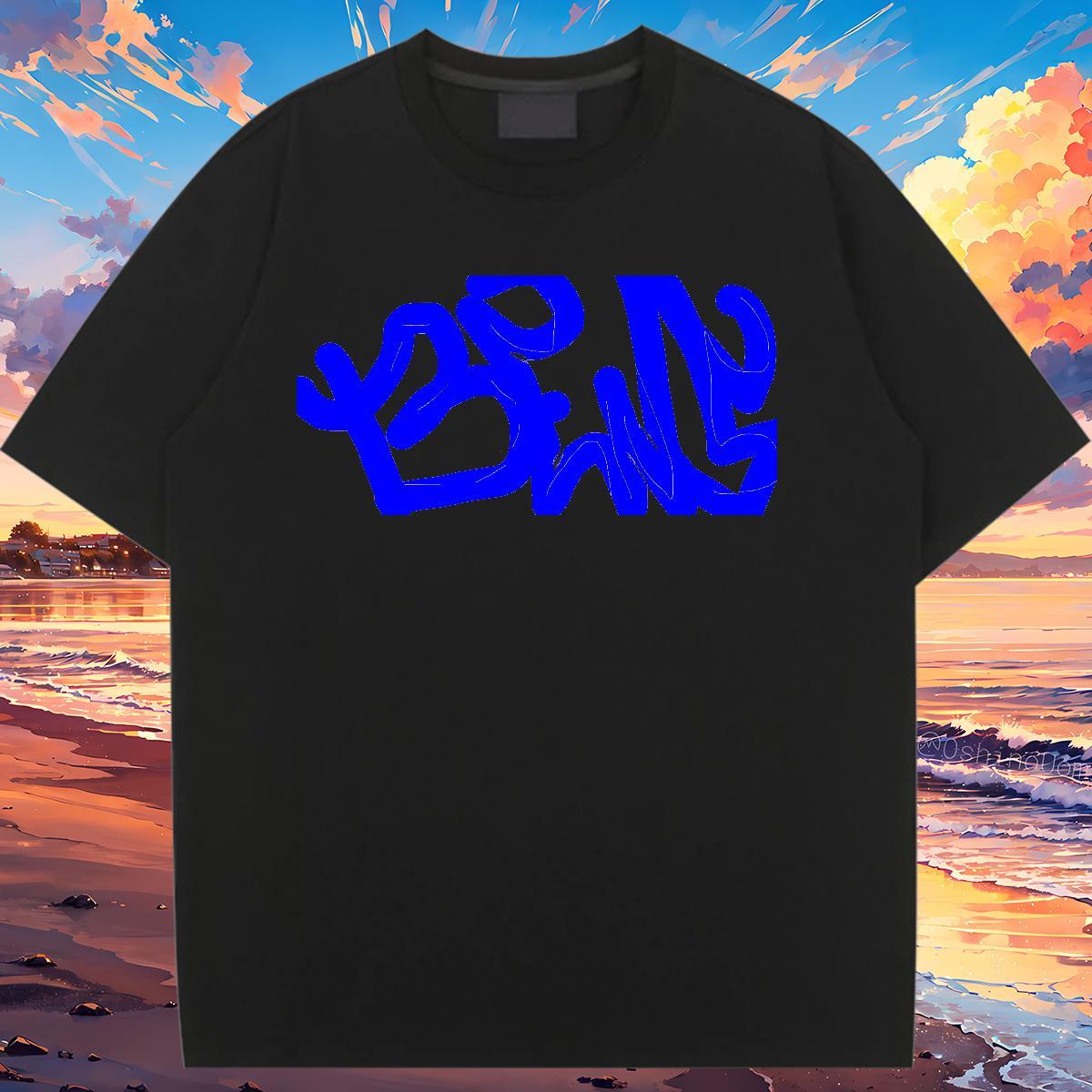 5A Unisex Tshirts 230g Cotton letter High Street Hip Hop T-Shirts for Women O-Neck Short Sleeve Custom Print Plus Size Tee Shirt