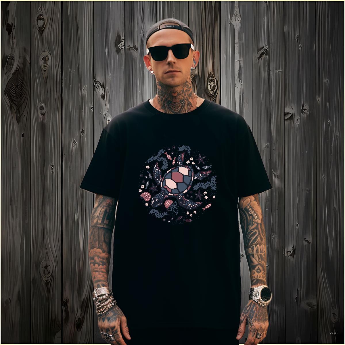 Men T Shirts 230g 100% Cotton Street Breathable Short Sleeve Custom Anime Men Clothes T-Shirt 2024 DIY TOP Quality Tee Shirt