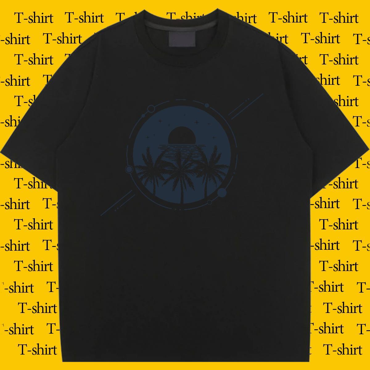 Loose T-Shirts Breathable Crew Neck Unisex Tshirts Customized tree Street Wear 230g 100% Cotton Stylist Tops Tees