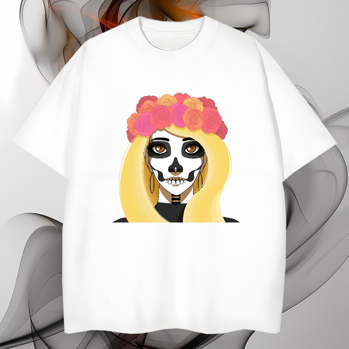 Mens T Shirts 230g 100% Cotton portrait Beach Breathable Short Sleeve DIY Printed Men Tops Tees DIY Customized Comfortable Top Tees