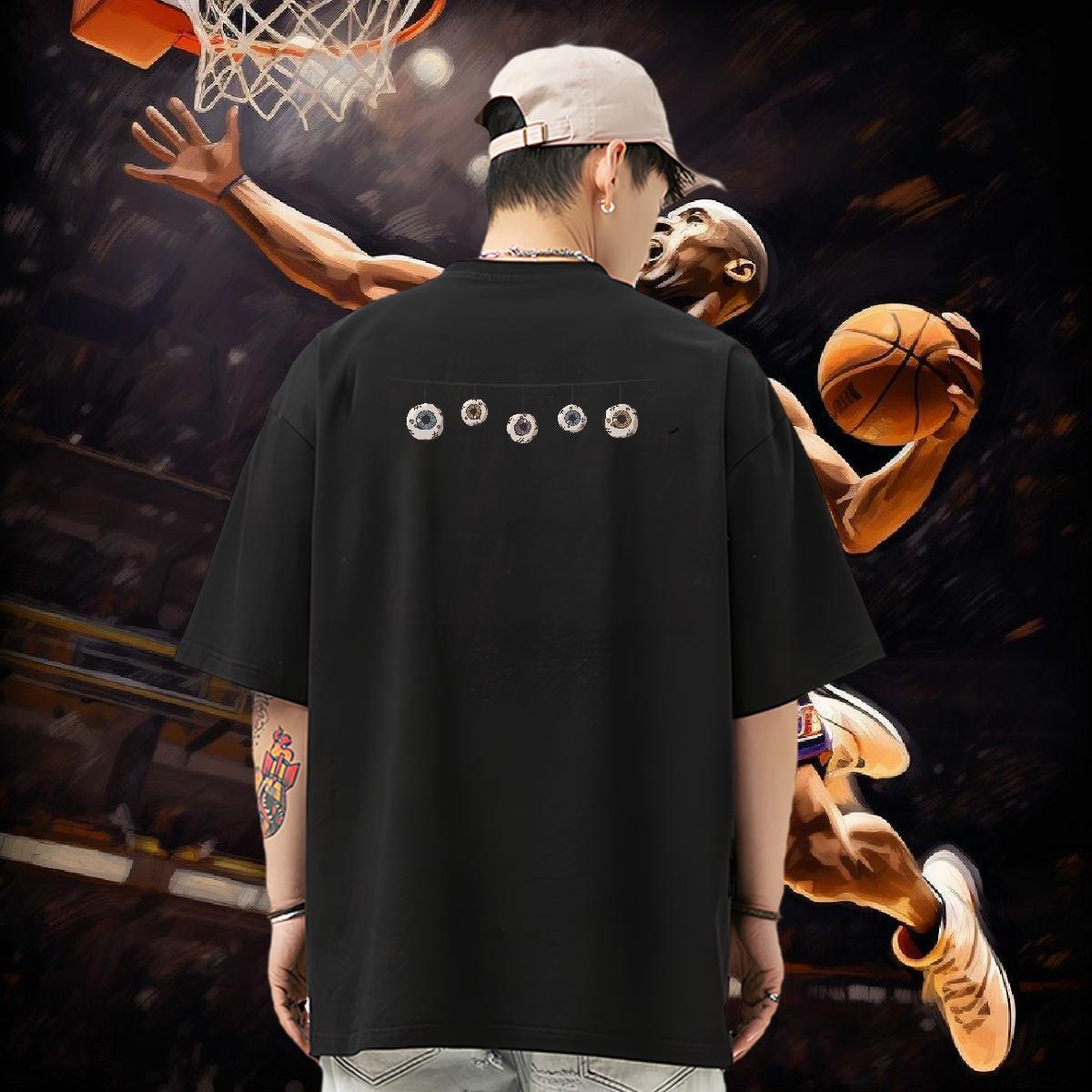 Fashion Design Man T Shirts 230g Pure Cotton halloween Outdoor Top Tees Breathable Crew Neck Classic Men Clothes T-Shirt Plus Size Cartoon