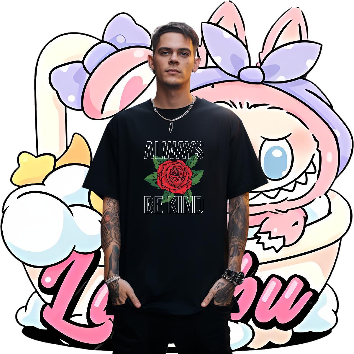 High Quality Men Clothes T-Shirt 230g Pure Cotton Daily Wear letter Skull Crew Neck Designer Fashion Mens T Shirts Polos