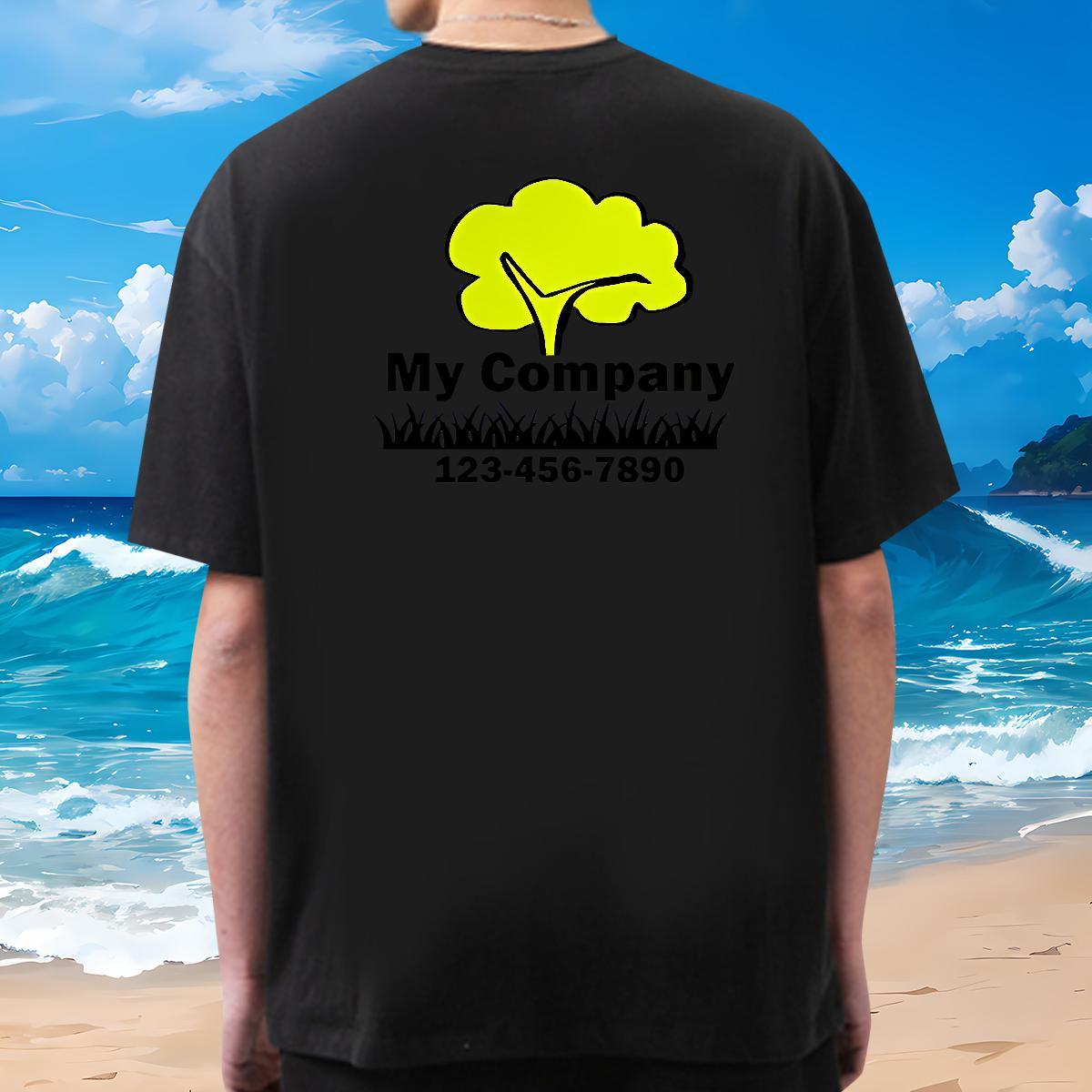 2024 New Man T Shirts 230g 100% Cotton tree Beach Tees Shirts Breathable Crew Neck Comfortable Tshirt for Man Woman Anime