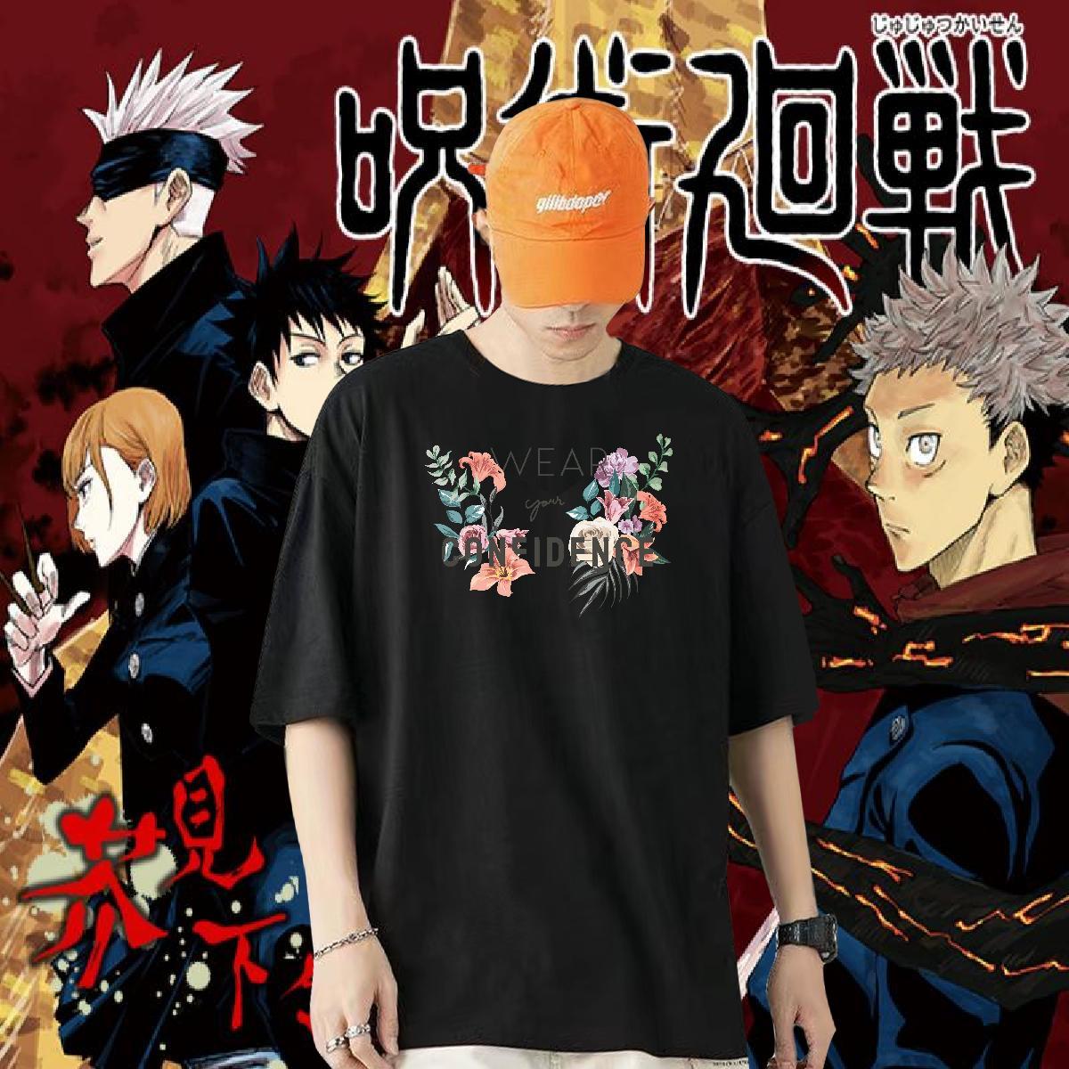 Customized T-Shirts for Men 100% Cotton 230g flower Street Tees Shirts O-Neck Short Sleeve Designer Tshirt for Man Woman Custom Anime