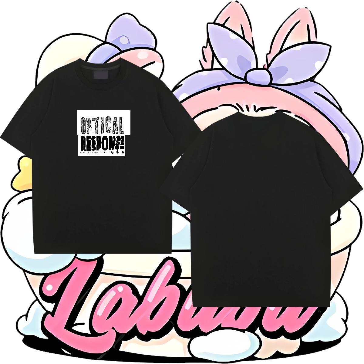 Cool Couples T Shirts 230g Pure Cotton Anime Printing Street letter DIY Printed Breathable Short Sleeve 2024 Designer T shirt Clothes