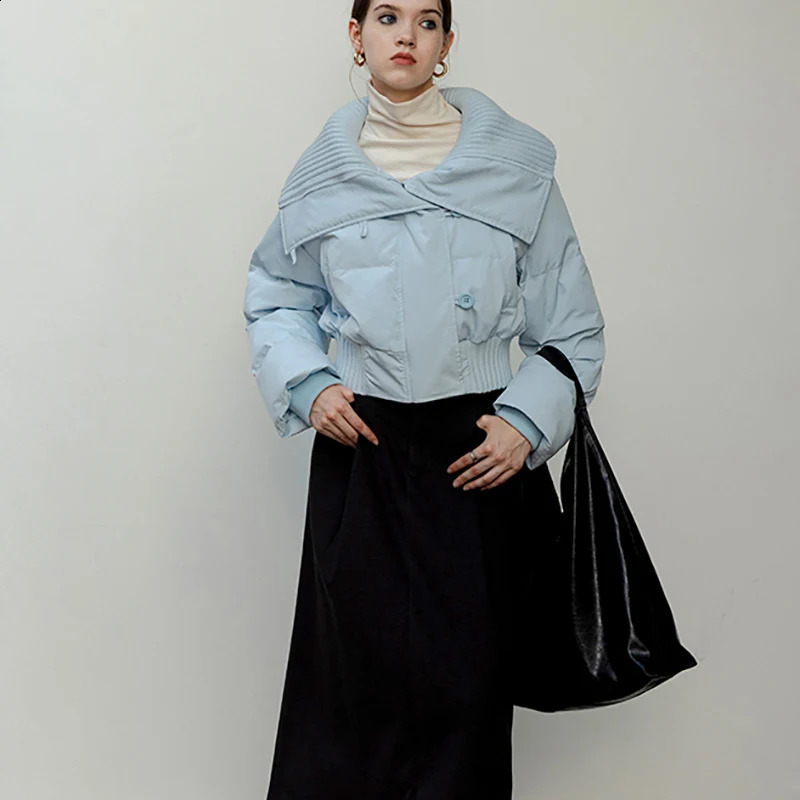 ITOOLIN Women Irregular Patchwork Thicken Jacket zipper Fall Winter Casual Warm Cotton-padded Jacket Women Loose Short Down Coat 240729