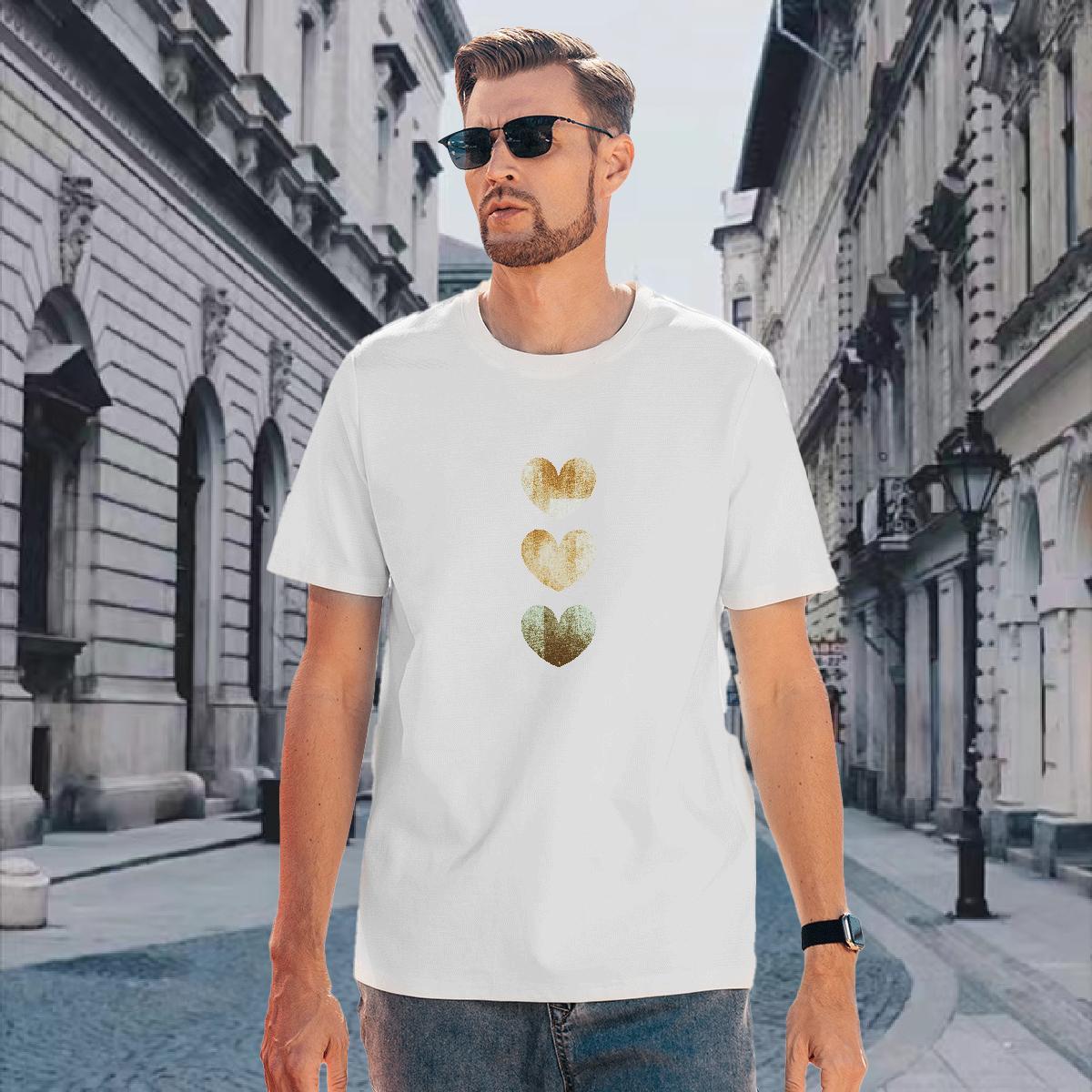 Mens T Shirts 100% Cotton 230g painting Street wear Hip Hop Breathable Custom Print Oversized Couples T Shirts Stylist Popular Polos