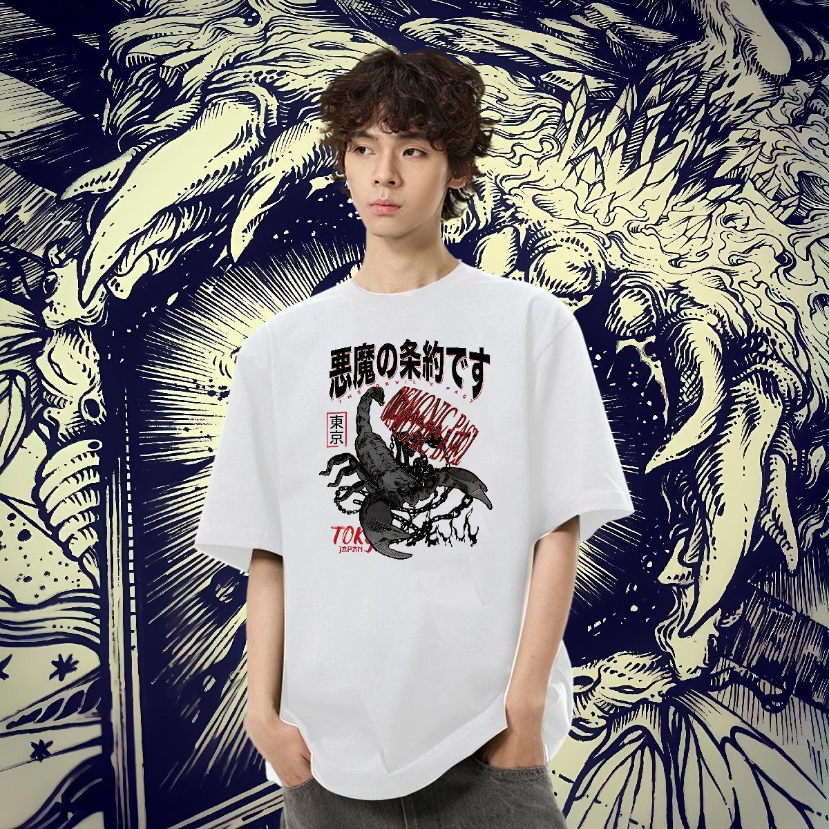 Classic Tshirt for Man Woman 230g 100% Cotton Street DIY Crew Neck Fashion New T-Shirts Clothings