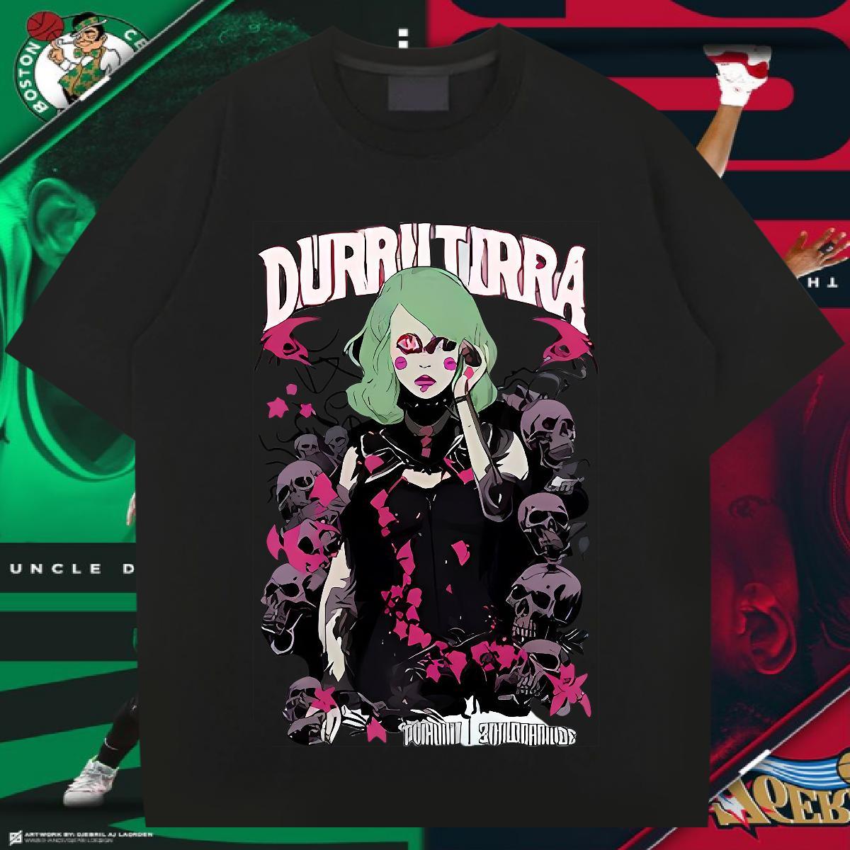 Mens T Shirts 230g 100% Cotton Terror Home Outdoor Pure Cotton Custom Cartoon Men Tees Fashion New Cool Design Tops Shirt