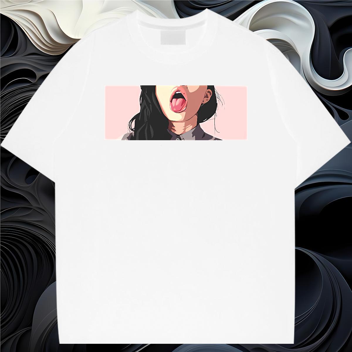 Man T Shirts 230g Cotton mouse Street Wear Breathable Crew Neck Oversized 4XL Men Clothes T-Shirt 2024 Loose Tops