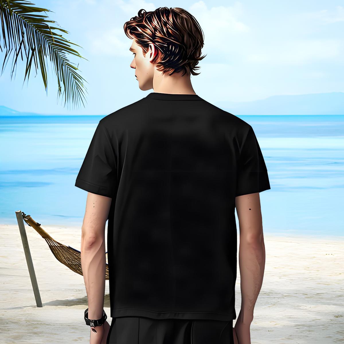 Soft Men T Shirts halloween Breathable Short Sleeve Street Casual Cartoon Printing L-4XL 230g 100% Cotton Couples T Shirts 2024 New Polos