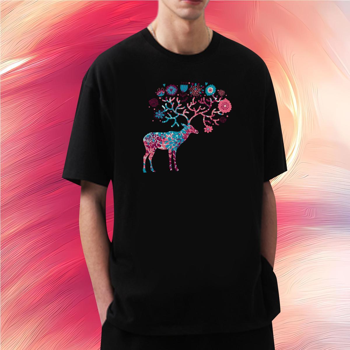 Casual New T-Shirts 100% Cotton 230g Christmas Street Wear O Neck Short Sleeves Designer Mens Tshirts Anime Print