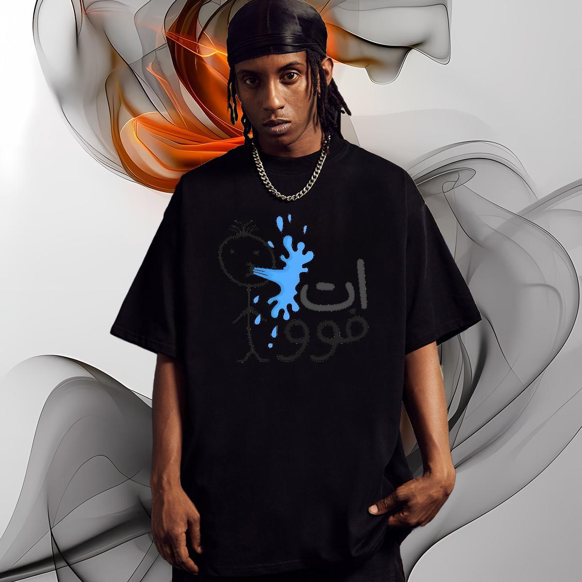 Men T Shirts 230g Cotton cartoon Sport Breathable Short Sleeve Cartoon Print Men Clothes T-Shirt Fashion Classic Tees