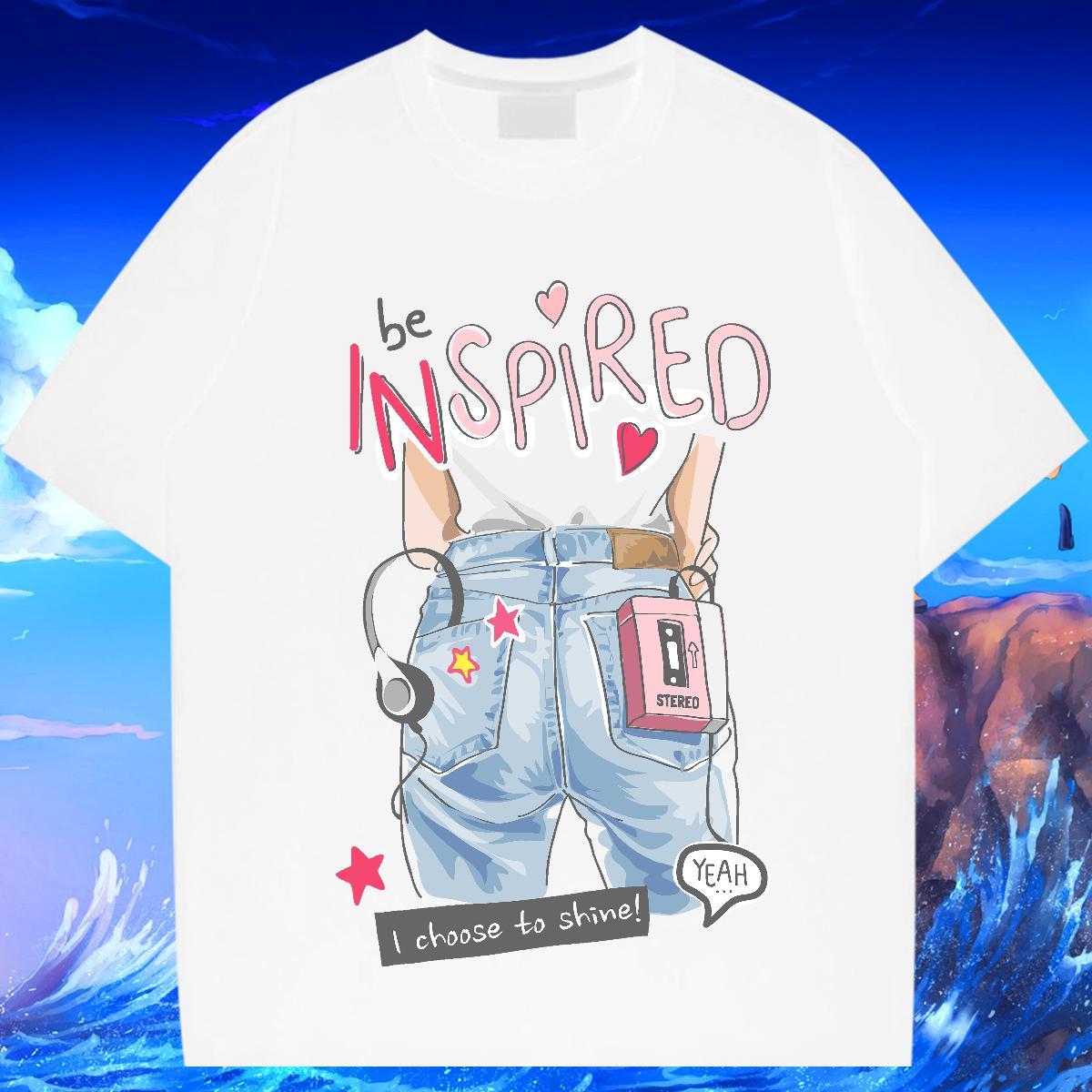 Popular Tshirt for Man Woman 100% Cotton 230g Hip Hop Street letter Custom Printing Round Neck Short Sleeve 2024 Men T Shirts Tees