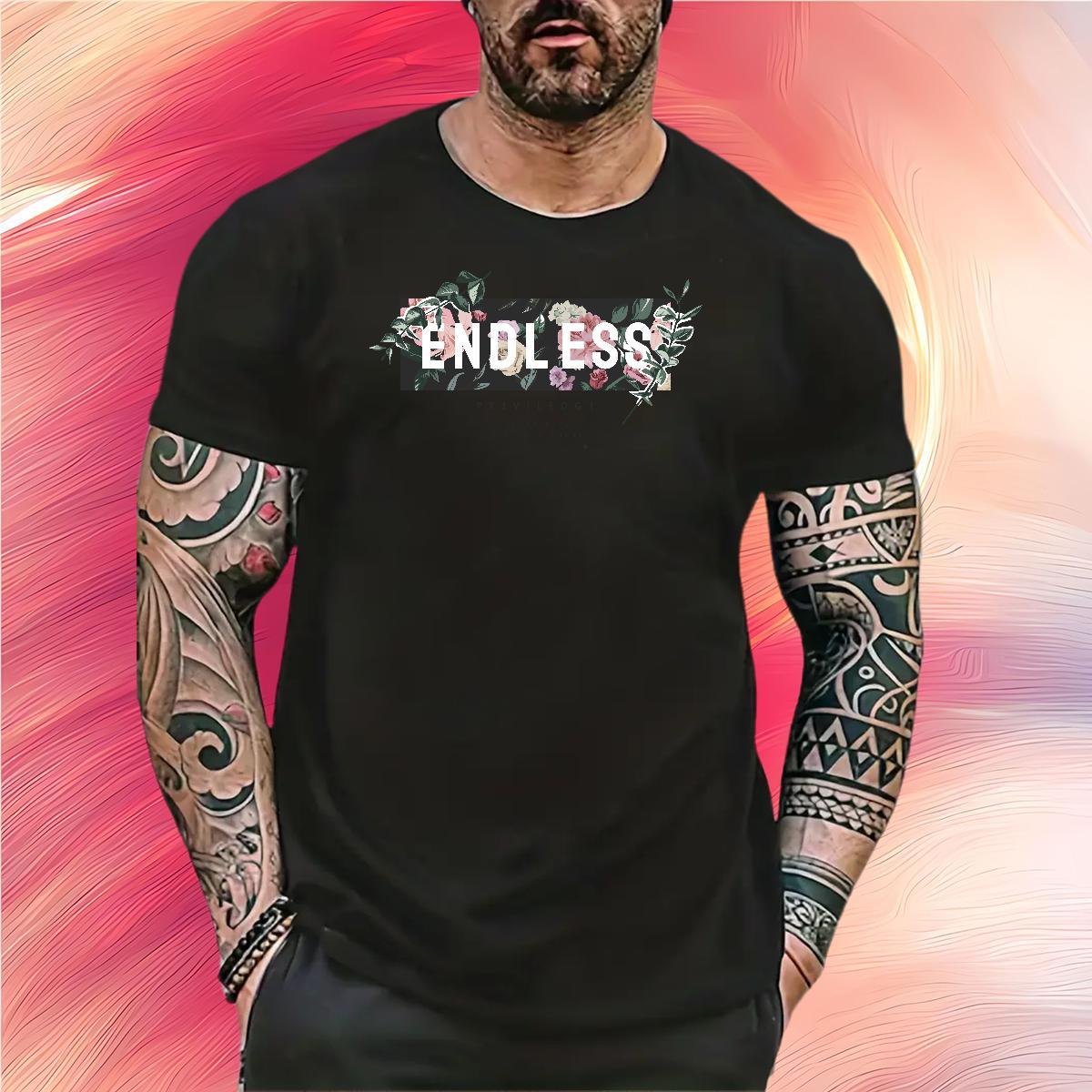 New Arrival T Shirts Men 100% Cotton 230g flower High Street Hip Hop Clothes Breathable Short Sleeve Free Shipping Men Clothes T-Shirt Custom Printed