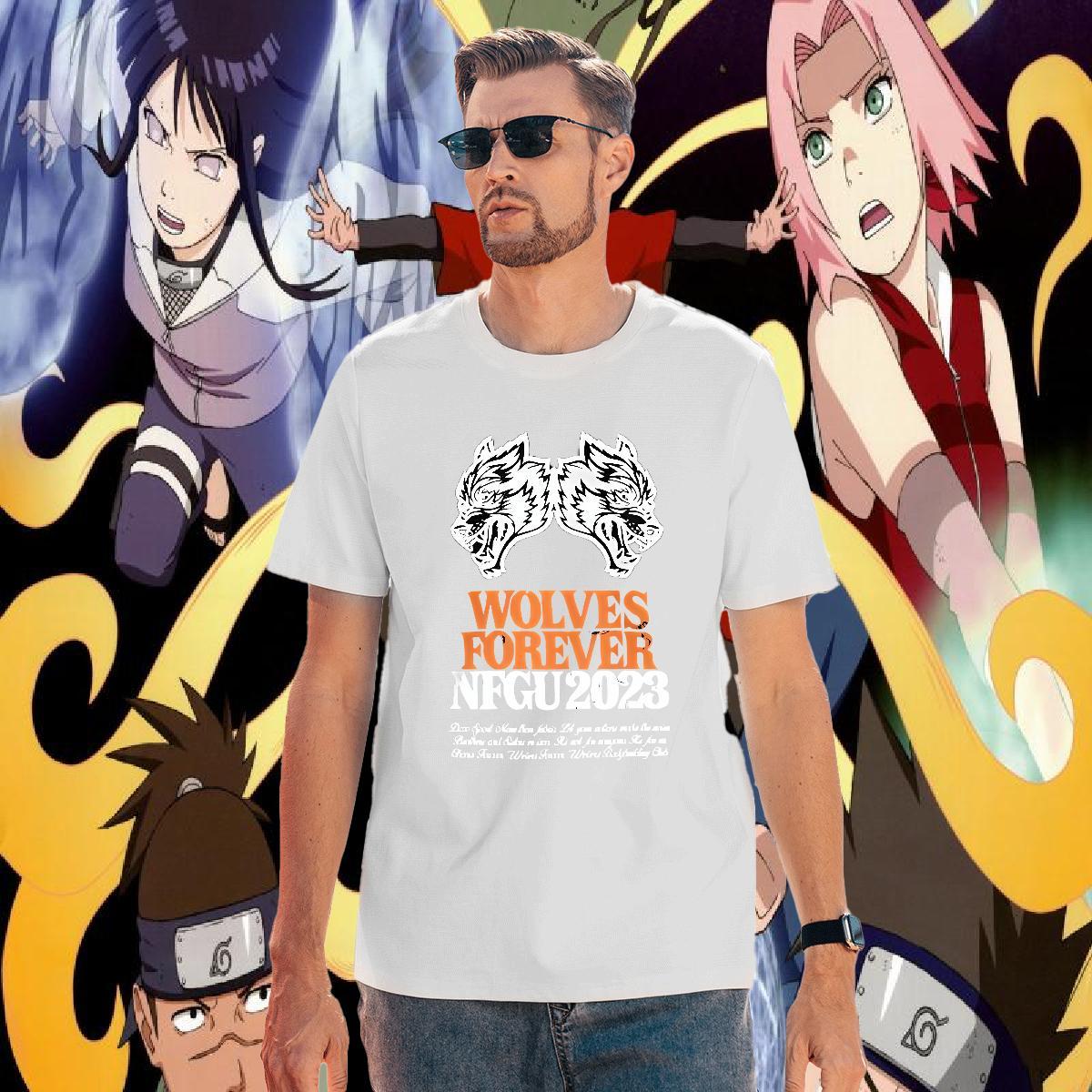 Fashion T Shirt For Man 100% Cotton 230g wolf Casual Daily Wear Top Tees Crew Neck Breathable Wholesale Men Tops Tees DIY Logo Oversized