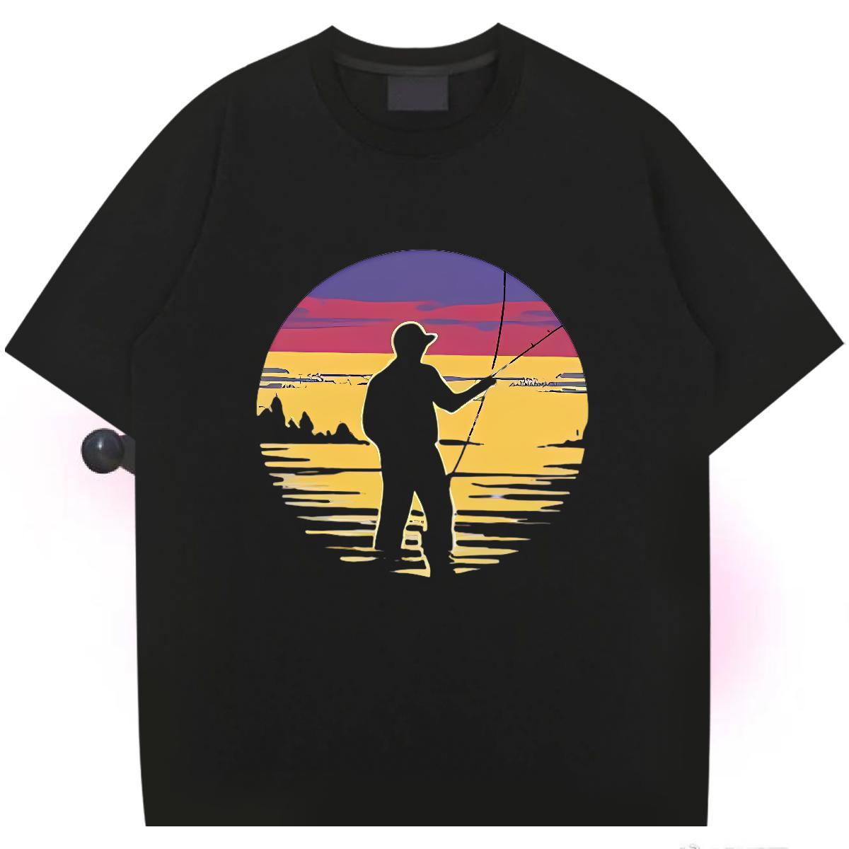2024 Summer Men T Shirts person Wear 100% Cotton 230g Street wear Hip Hop Loose Plus Size Custom Round Neck Short Sleeve Tshirt for Man Woman