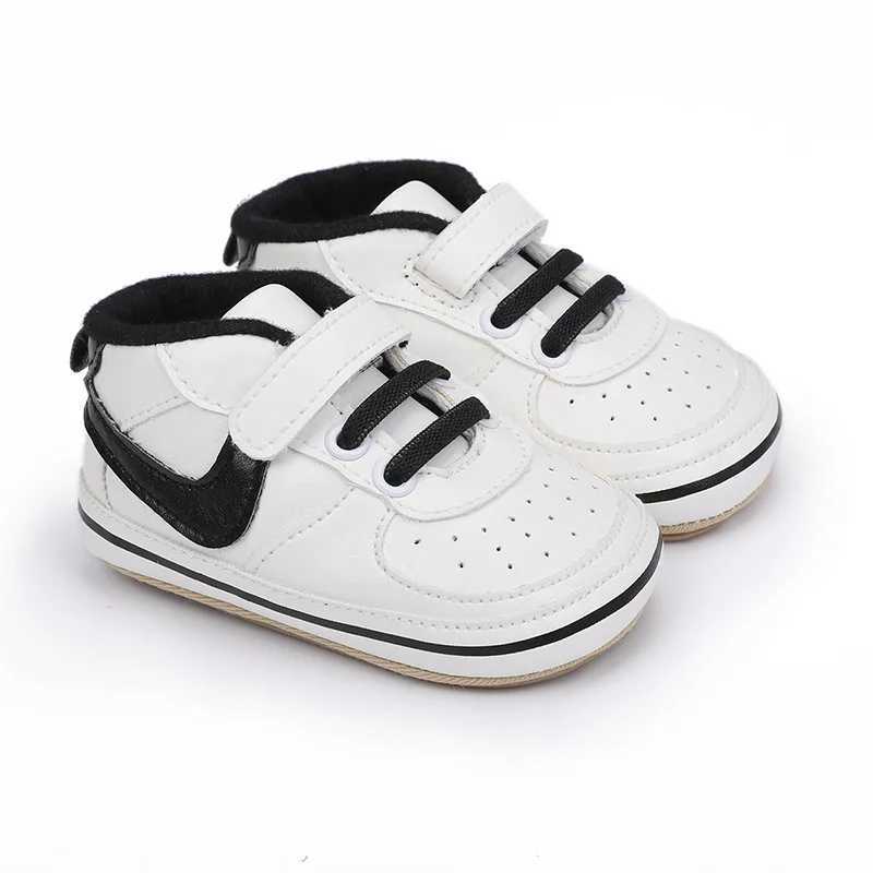 First Walkers Baby Shoes Classic Striped Toddler Sneakers Newborn Non-slip Rubber Sole Baby Boy Girl Shoes First Walker Crib Shoes H240805
