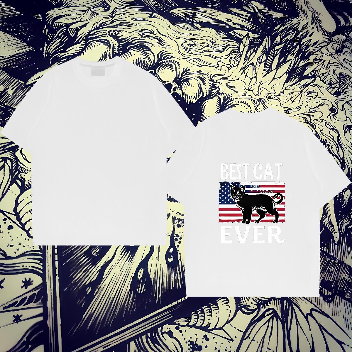 Fashion T-Shirts 230g Pure Cotton Casual Beach Tops Shirt Breathable Crew Neck Cool Tshirt for Man Woman Customized