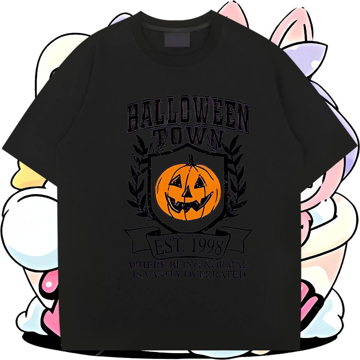 Fashion Designer Men T Shirts 230g 100% Cotton halloween Street Wear Polos Breathable Short Sleeve Cool Couples T Shirts Graphic