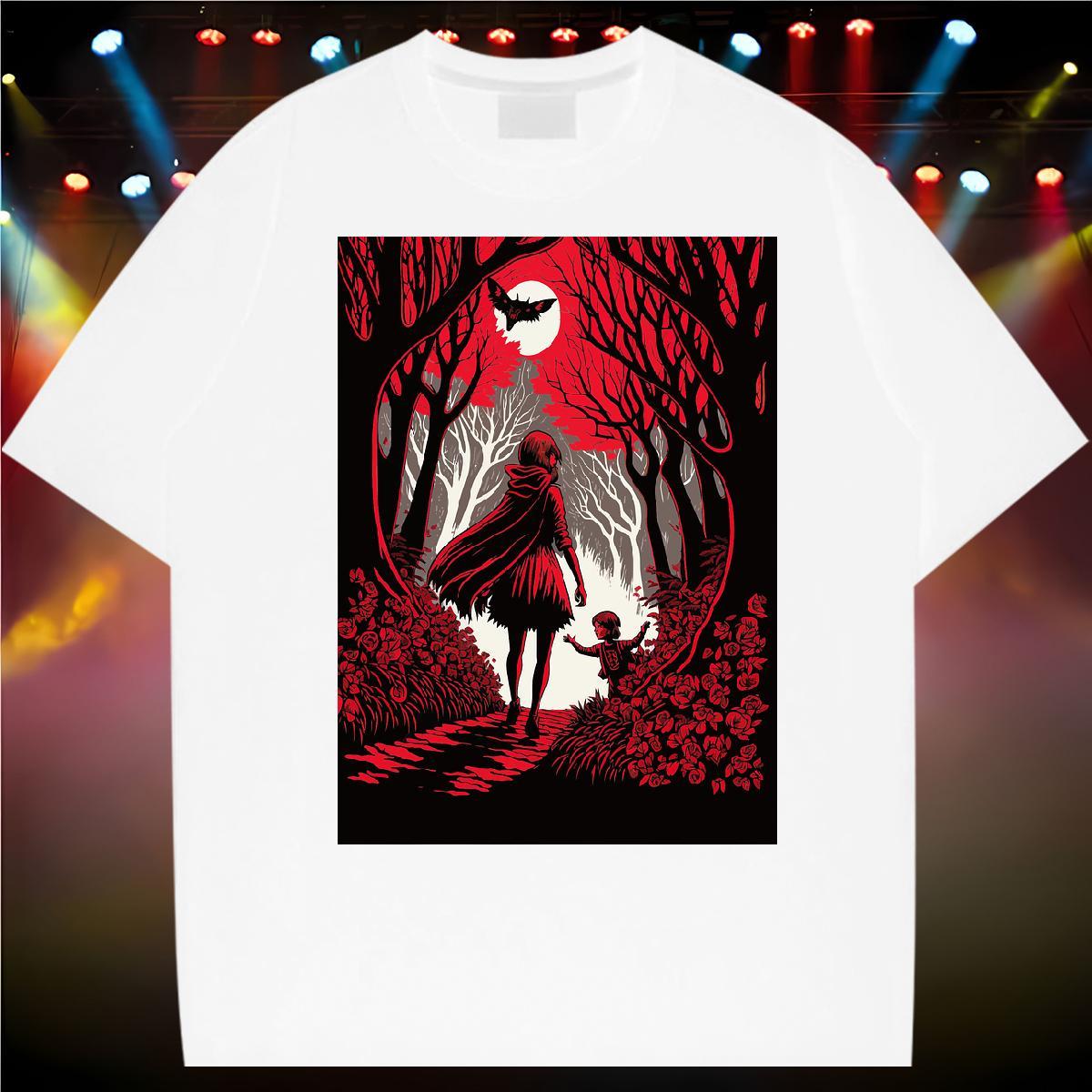 Casual New Men T Shirts 100% Cotton 230g wolf Hip Hop Street Tshirts Breathable Short Sleeve TOP Quality Men Tees Custom Big Size