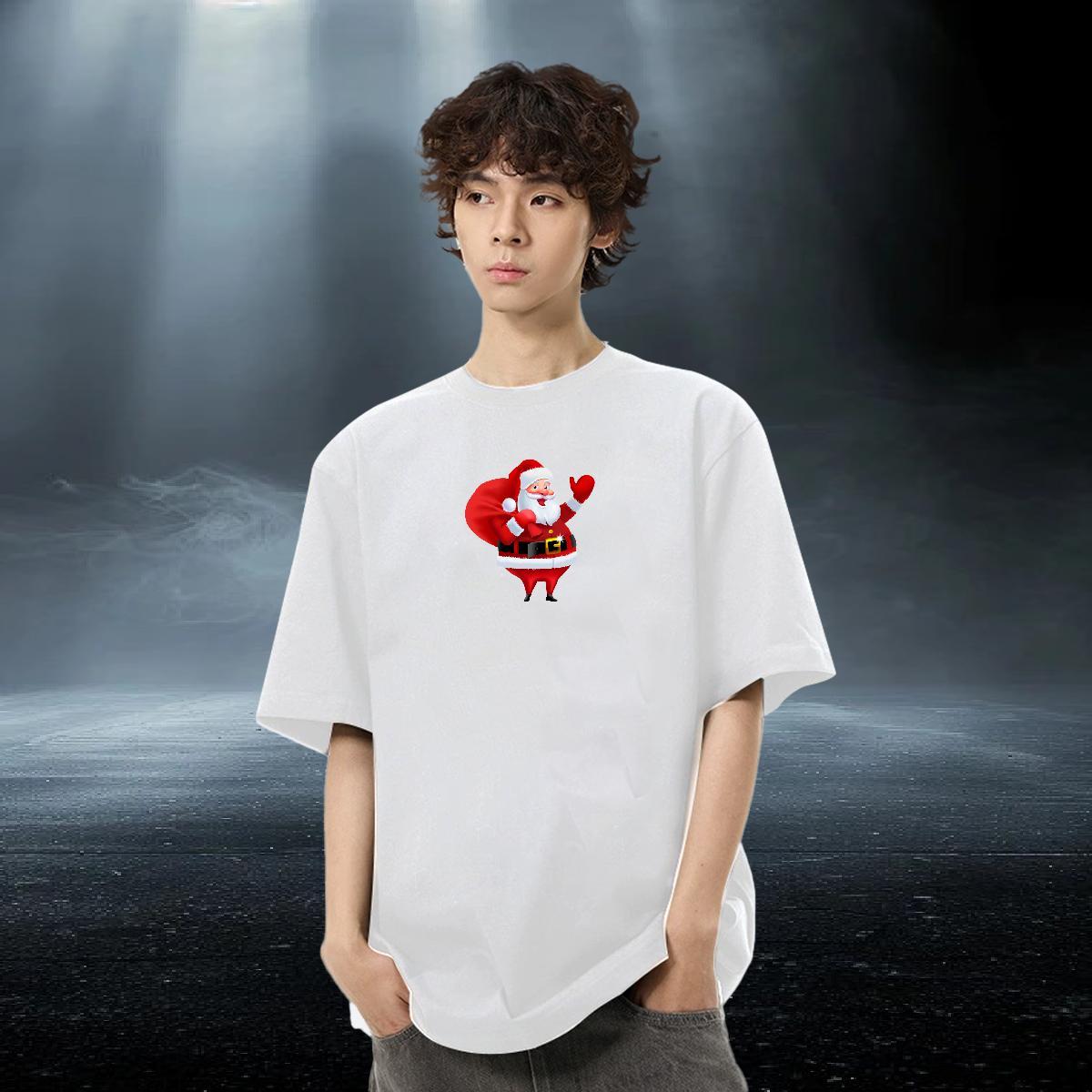 2024 New T shirt 100% Cotton 230g Daily Wear Tee Shirt Round Neck Short Sleeve Soft Men Tees Custom Anime