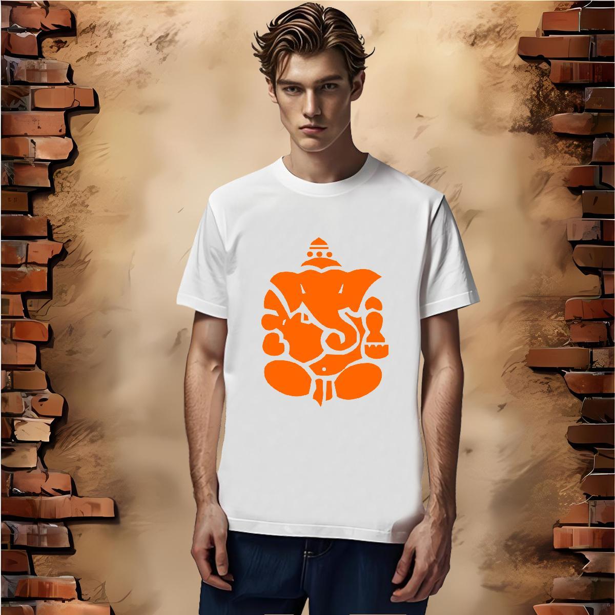 Fashion New T-Shirts for Men 230g Cotton Elephant High Street Hip Hop Tshirts Pure Cotton Loose Men Tees Custom Printing