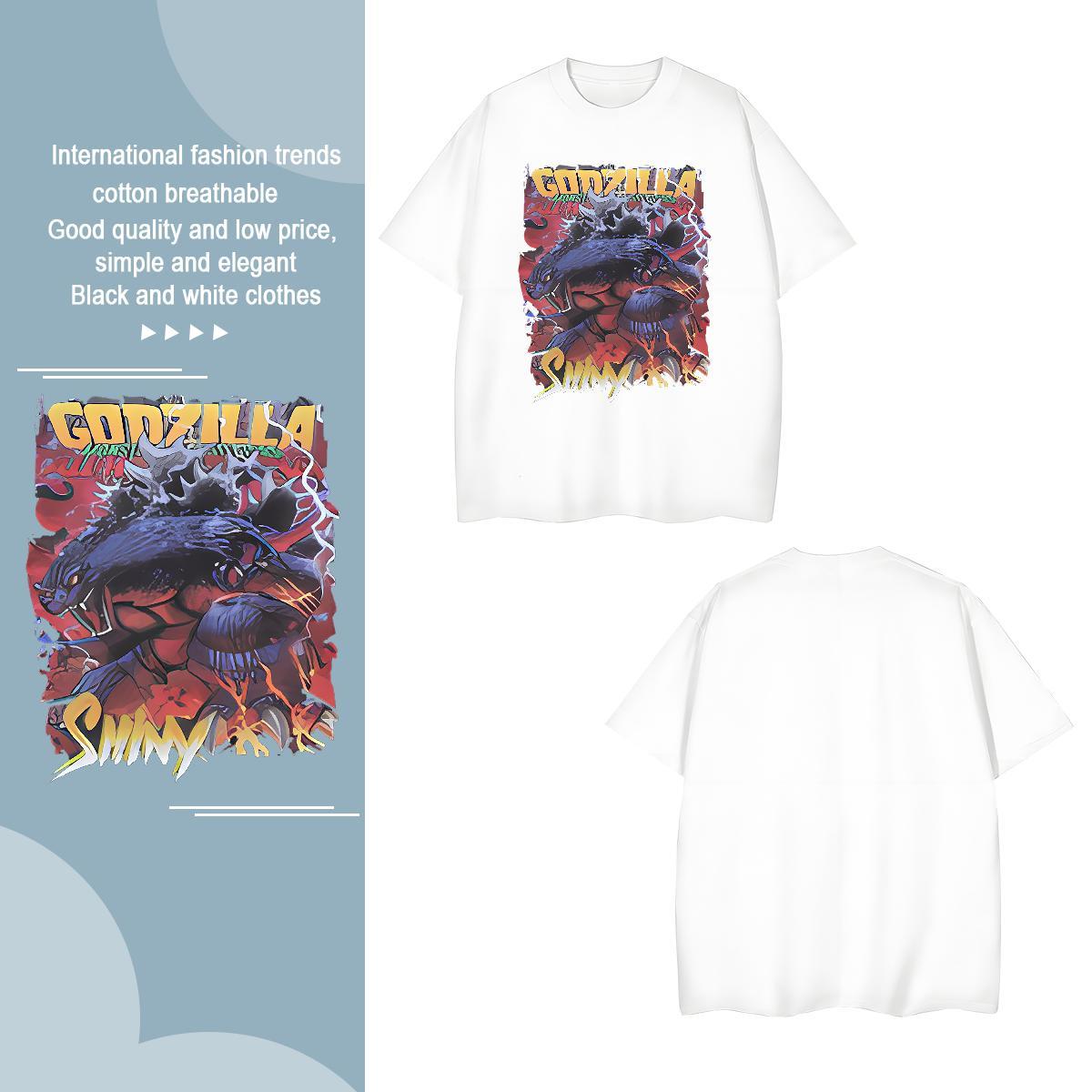 Mens T Shirts 100% Cotton 230g leopard Spring Summer Breathable Short Sleeve DIY Men Clothes T-Shirt Fashion High Quality Clothings